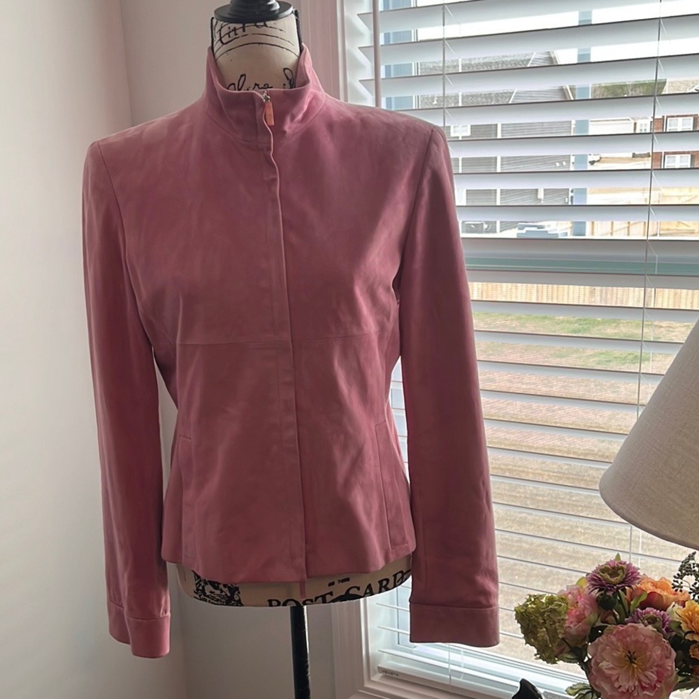 NWT AGNONA Ultra Luxury Genuine Brushed Leather Jacket